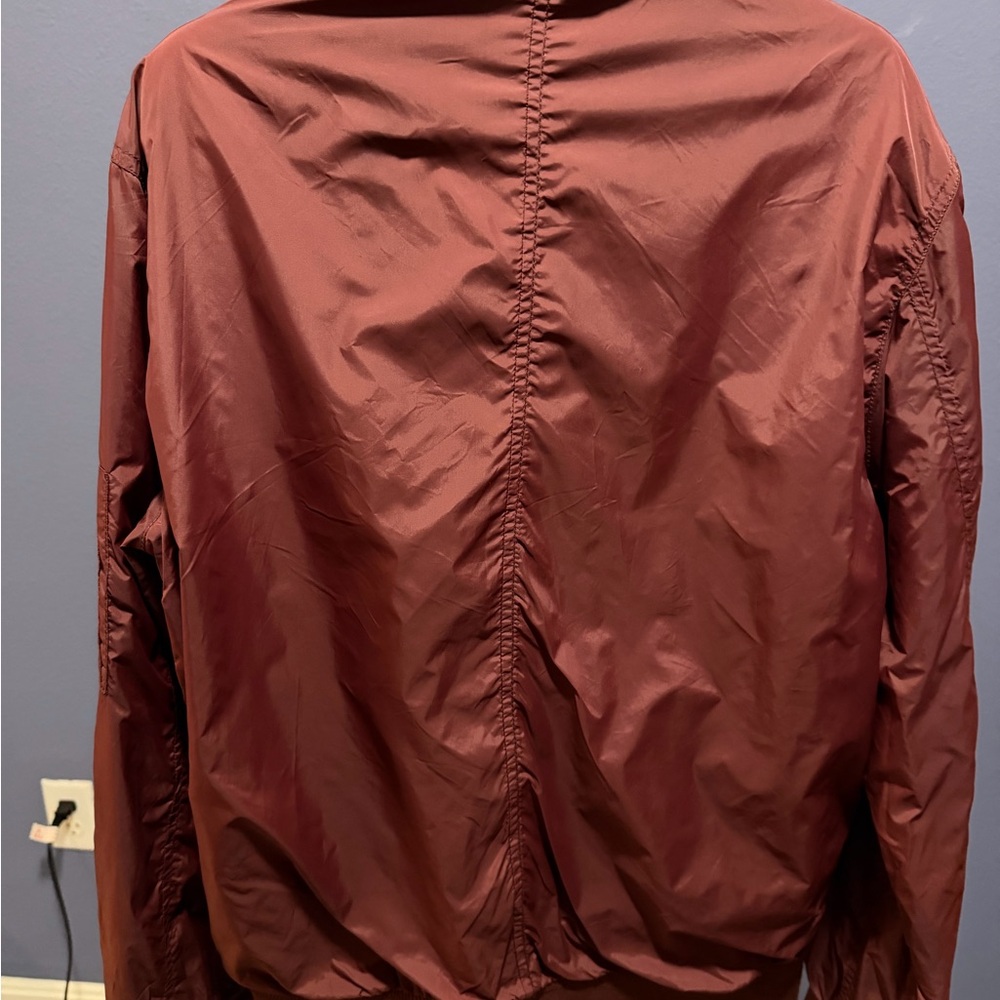 H&M Deep Red Bomber Jacket - Picture 2 of 4